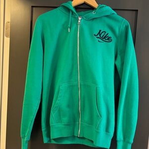 Nike Green Woman Full-Zip Hoodie